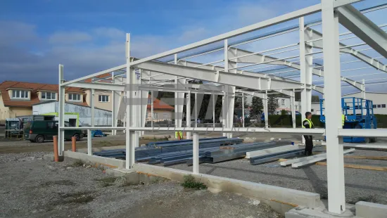 Skladovací hala s administrativní částí PAP-PEX 60m - Progres výstavby