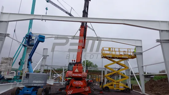 CONTI engineering - Montáž ocelové konstrukce