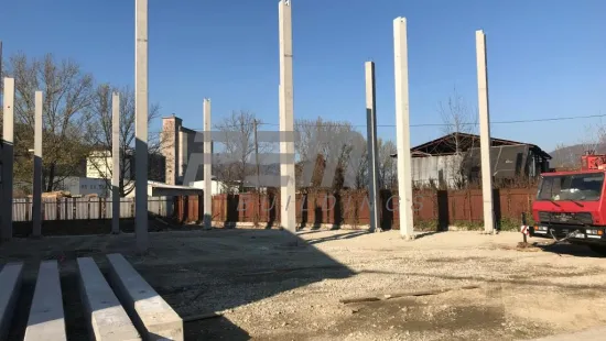 BOSP Bardejov - Montáž prefa sloupů