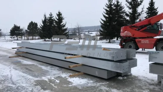 Zimní stadion Svidník - Dodání ocelové konstrukce na stavbu