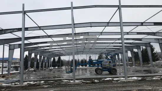 Zimní stadion Svidník - Ocelová konstrukce