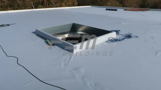SPS servis a programování strojů - 	Zahájení montáže fóliové střechy 
