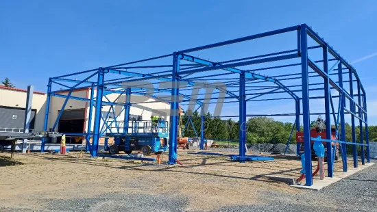Přístavba skladovací haly pro zemědělskou techniku s přístřeškem